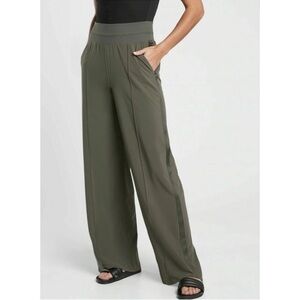 Athleta Olive Wide Leg Pants